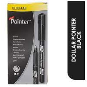 Dollar Pointer Black 0.3 mm 10 pcs